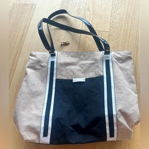 NWT Kipling Abbey Crossbody Handbag Cream Beige Black Mix